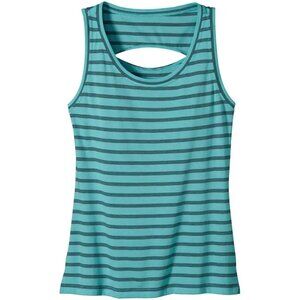 Patagonia Shallow Seas Turquoise Blue Sleeveless Tank Top Medium